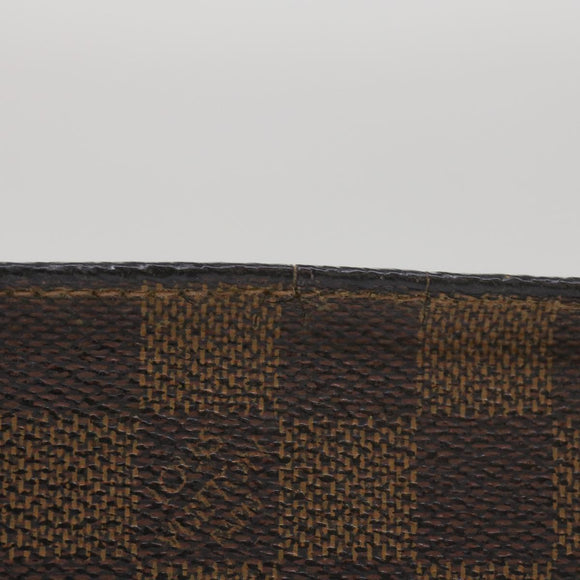 LOUIS VUITTON Damier Ebene Marais Pouch LV Auth 67811