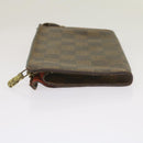 LOUIS VUITTON Damier Ebene Marais Pouch LV Auth 67811-5