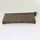 LOUIS VUITTON Damier Ebene Marais Pouch LV Auth 67811-7