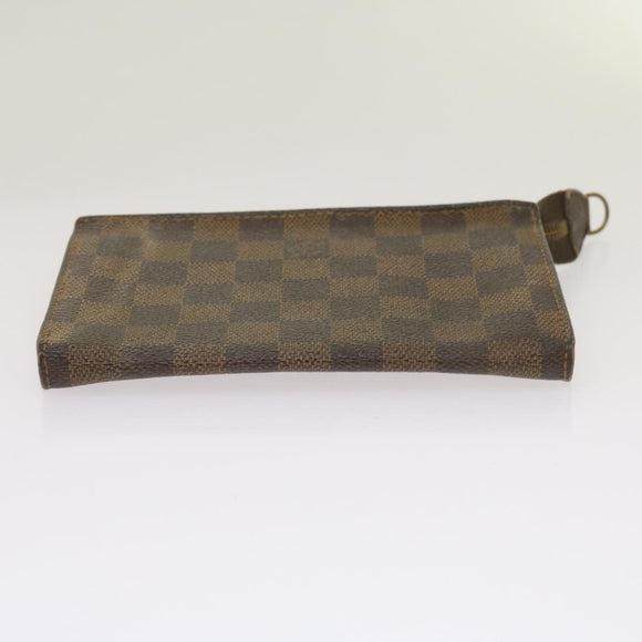 LOUIS VUITTON Damier Ebene Marais Pouch LV Auth 67811