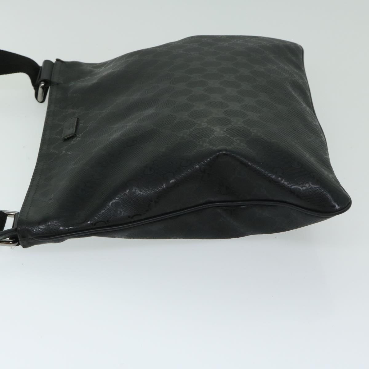 GUCCI GG implementation Shoulder Bag Black 201446 Auth 67825