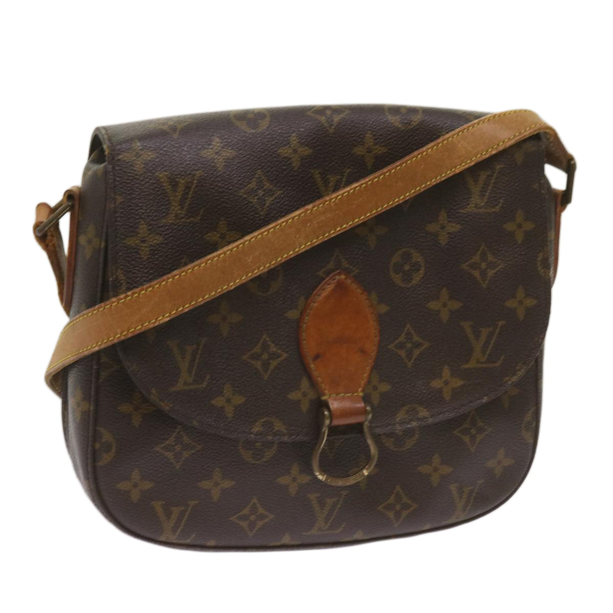 LOUIS VUITTON Monogram Saint Cloud GM Shoulder Bag M51242 LV Auth 67851