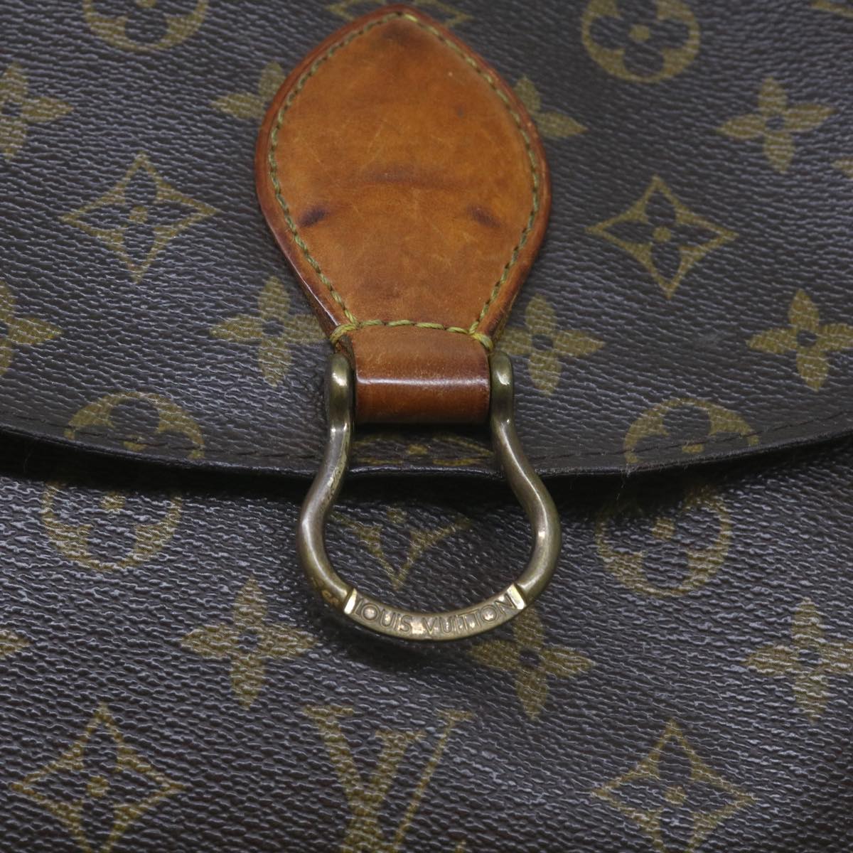 LOUIS VUITTON Monogram Saint Cloud GM Shoulder Bag M51242 LV Auth 67851