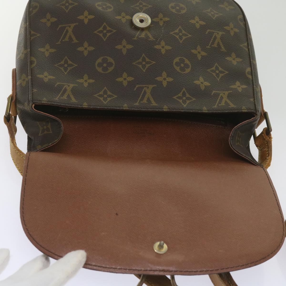 LOUIS VUITTON Monogram Saint Cloud GM Shoulder Bag M51242 LV Auth 67851