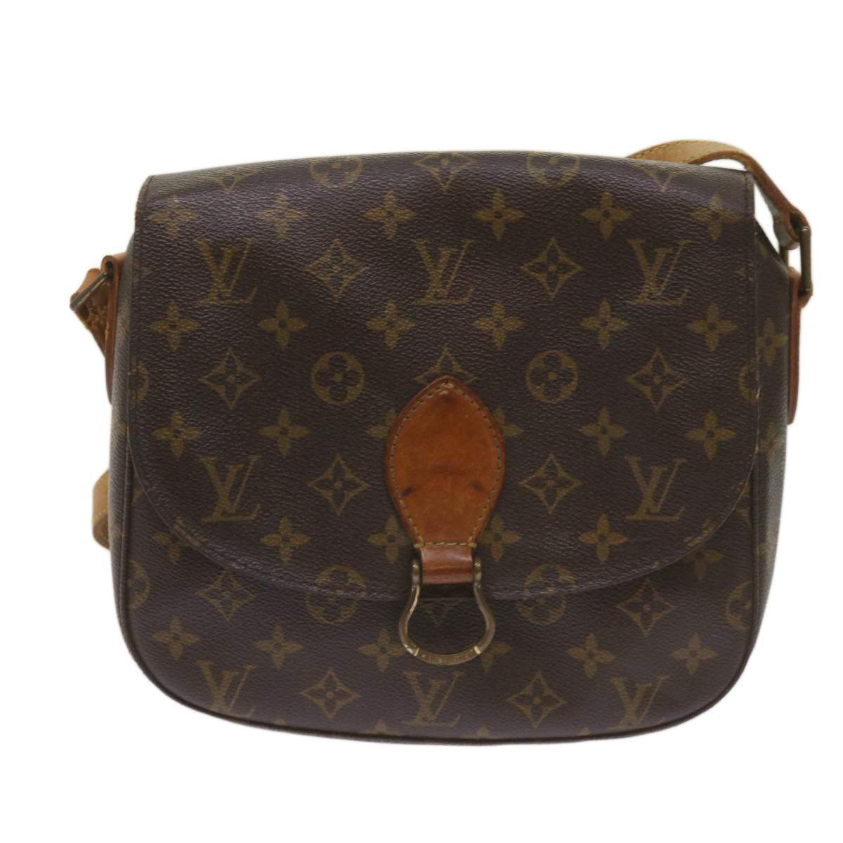 LOUIS VUITTON Monogram Saint Cloud GM Shoulder Bag M51242 LV Auth 67851