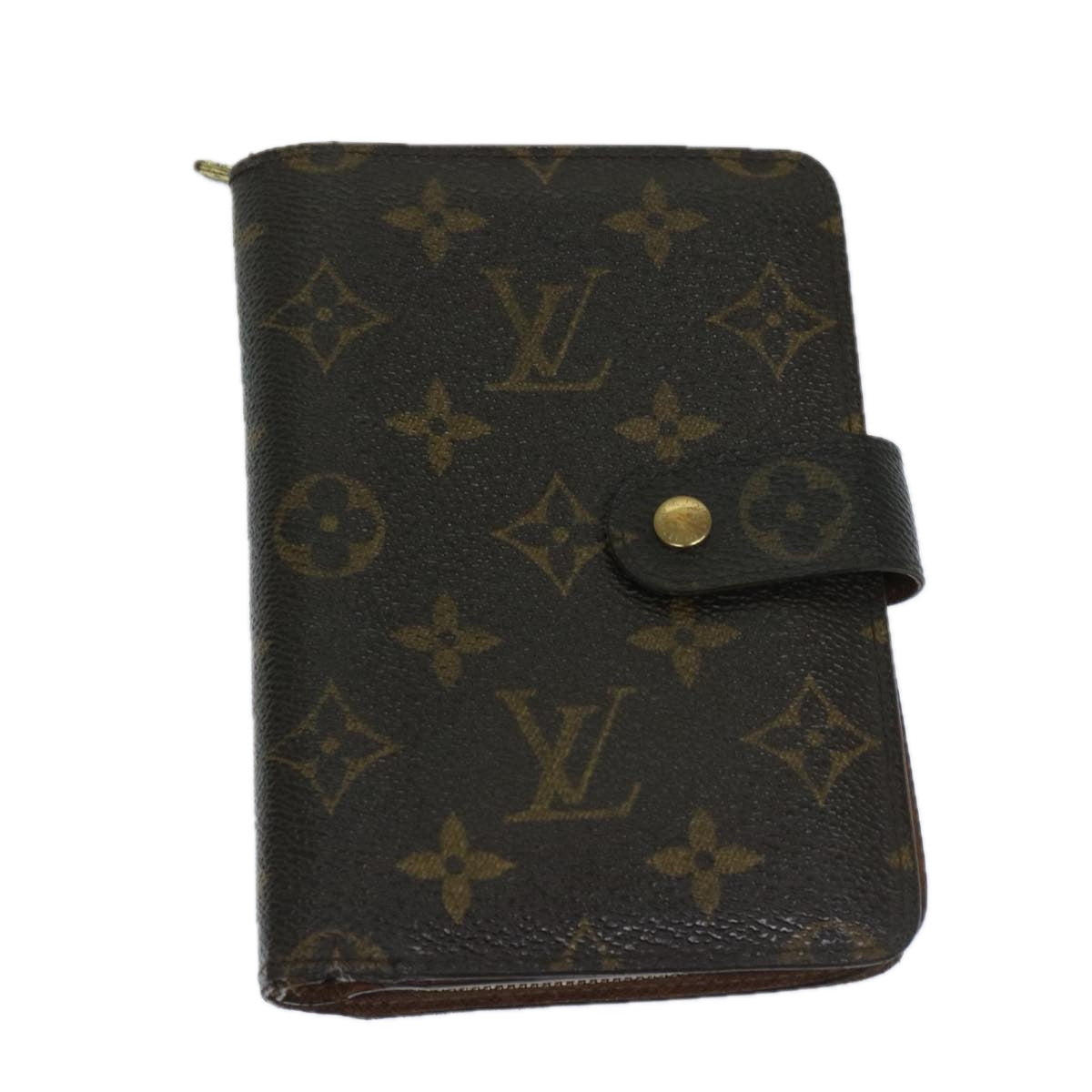 LOUIS VUITTON Monogram Porto Papie Zip Wallet M61207 LV Auth 67859