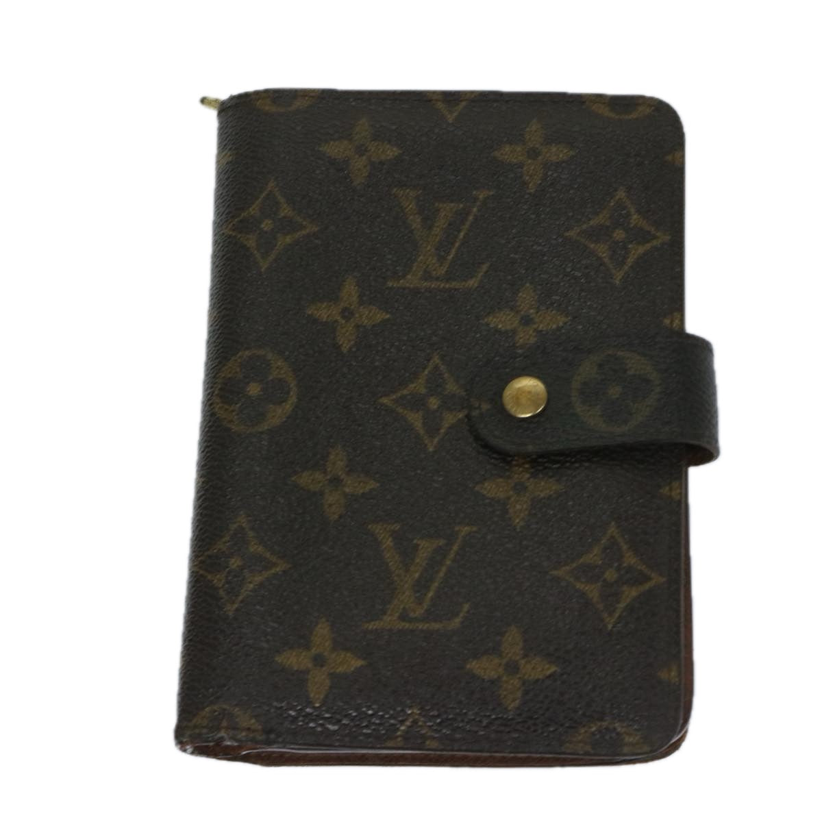 LOUIS VUITTON Monogram Porto Papie Zip Wallet M61207 LV Auth 67859