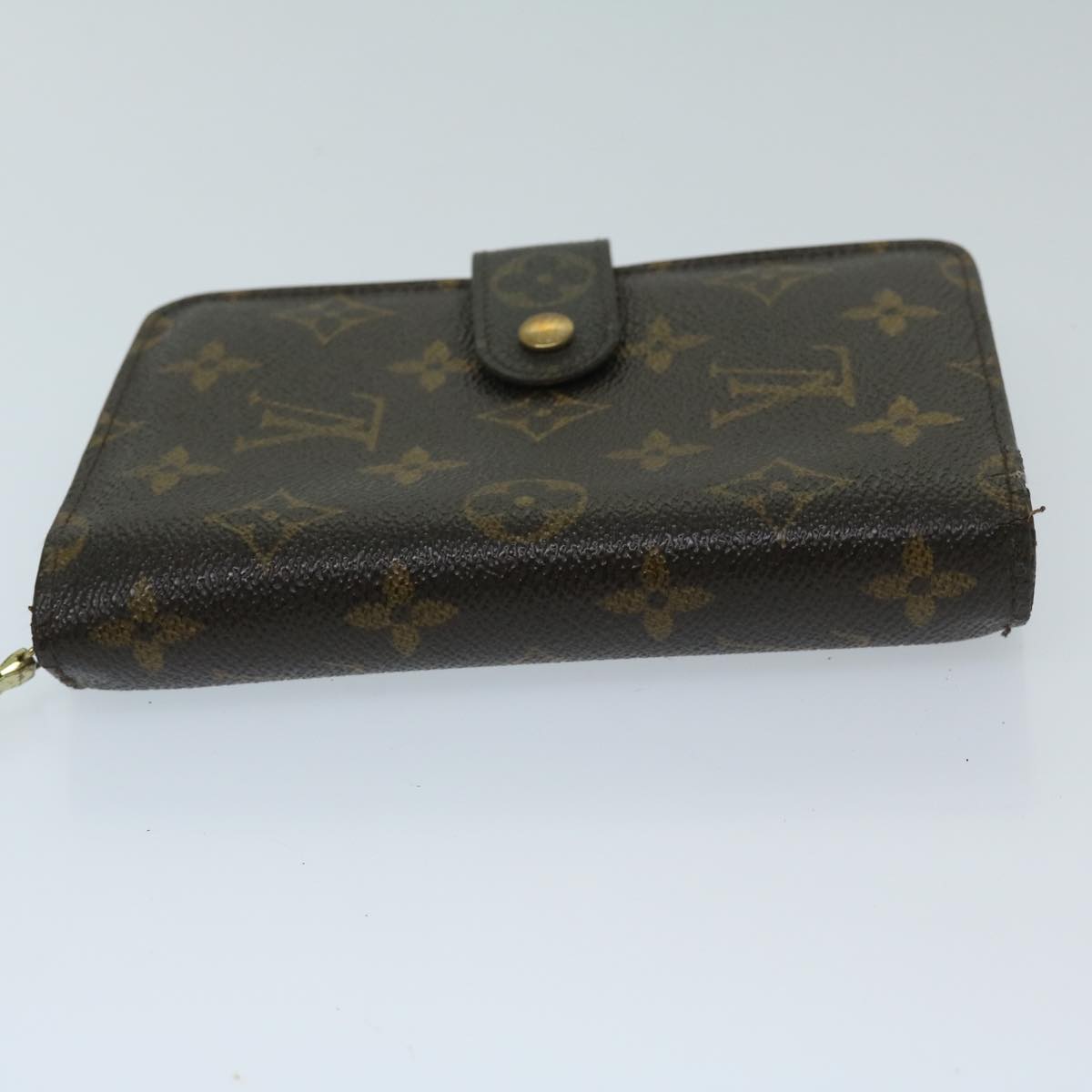 LOUIS VUITTON Monogram Porto Papie Zip Wallet M61207 LV Auth 67859