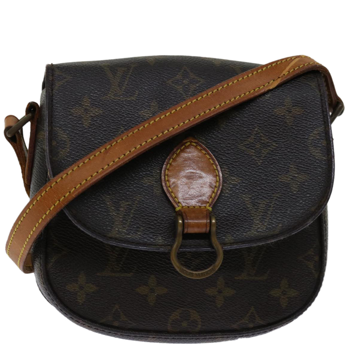 LOUIS VUITTON Monogram Saint Cloud PM Shoulder Bag M51244 LV Auth 67887