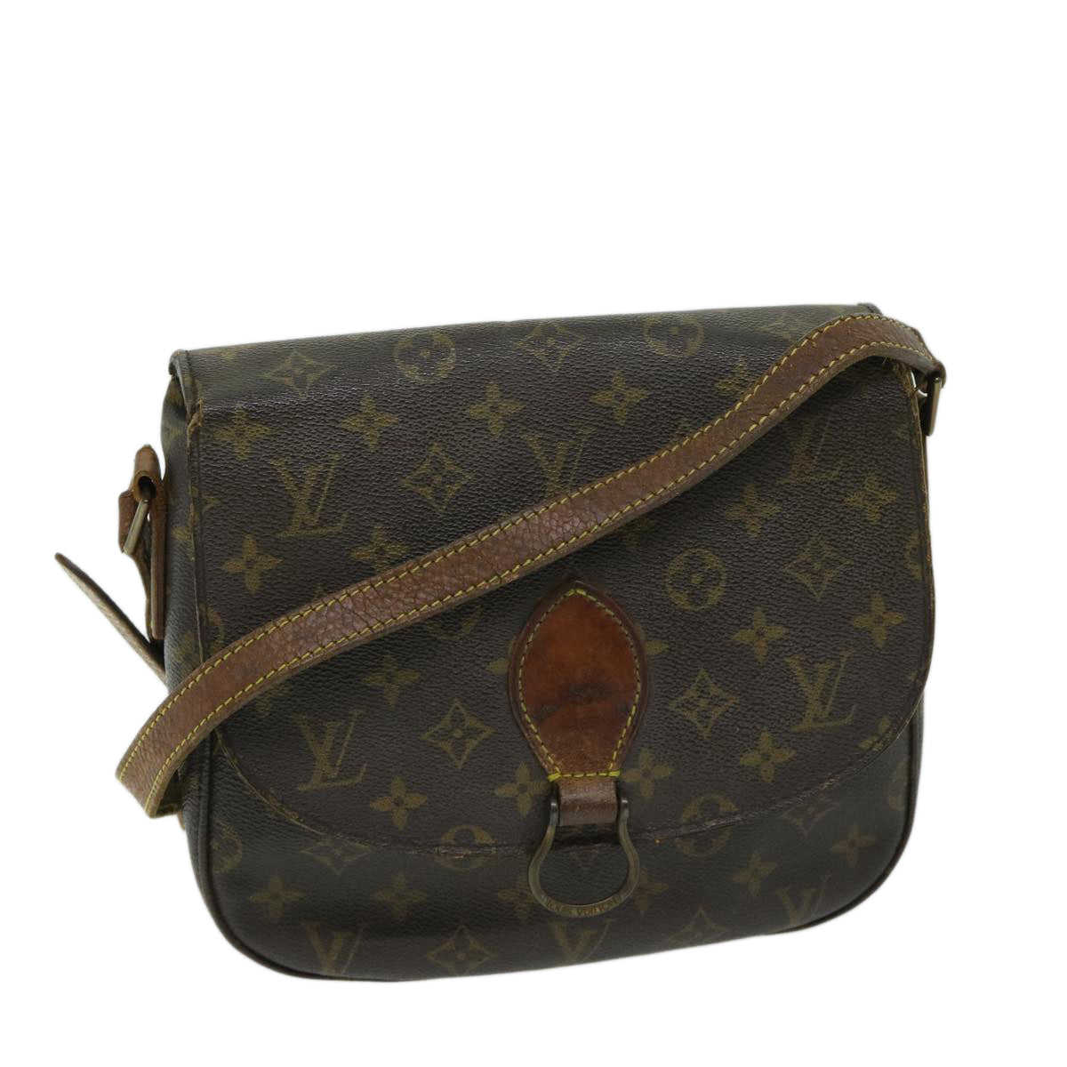 LOUIS VUITTON Monogram Saint Cloud GM Shoulder Bag M51242 LV Auth 67890