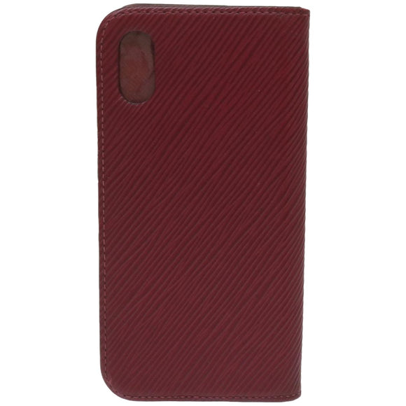 LOUIS VUITTON Epi iPhone X / XS Folio iPhone Case Fuchsia M64468 LV Auth 67902
