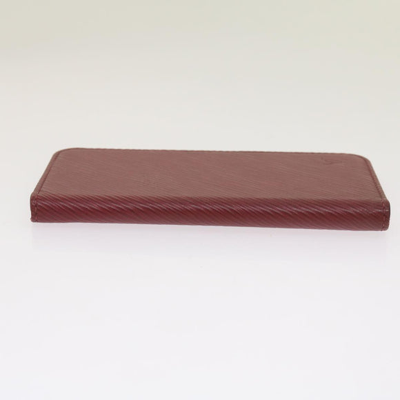 LOUIS VUITTON Epi iPhone X / XS Folio iPhone Case Fuchsia M64468 LV Auth 67902