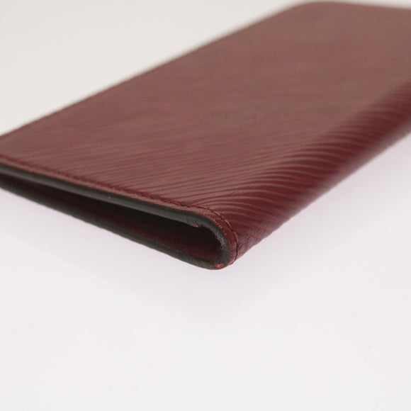 LOUIS VUITTON Epi iPhone X / XS Folio iPhone Case Fuchsia M64468 LV Auth 67902