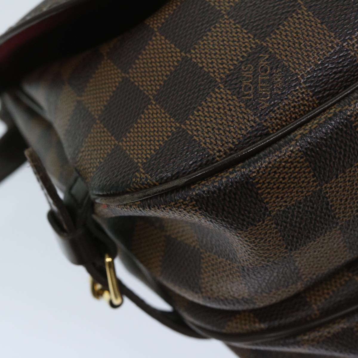 LOUIS VUITTON Damier Ebene Saumur 30 Shoulder Bag N48081 LV Auth 67917A