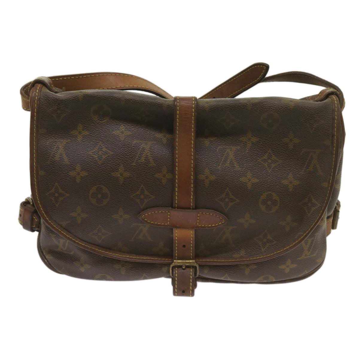 LOUIS VUITTON Monogram Saumur 30 Shoulder Bag M42256 LV Auth 67919 - 0