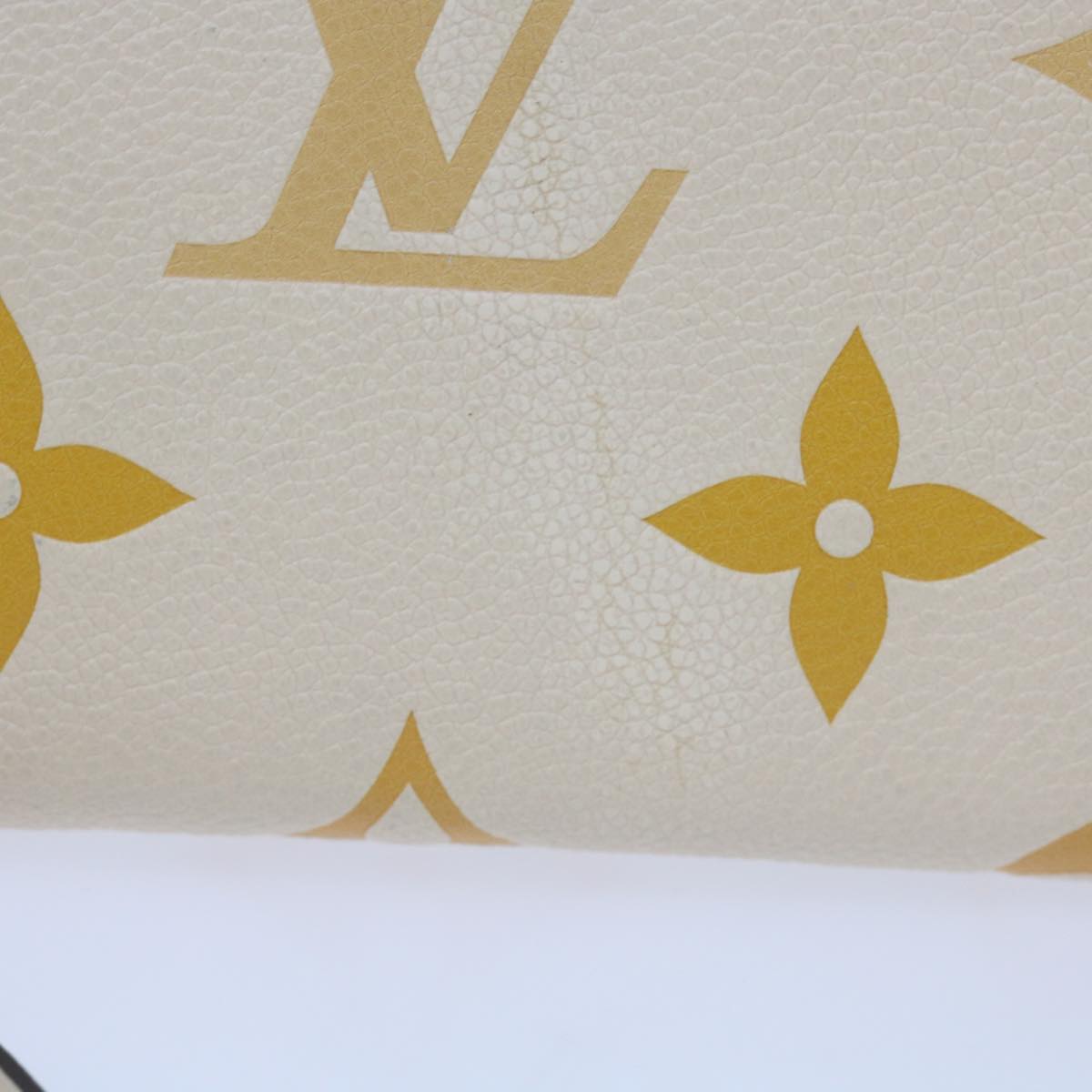 LOUIS VUITTON Monogram Empreinte Zippy Wallet Claim Saffron M80402 Auth 67921A