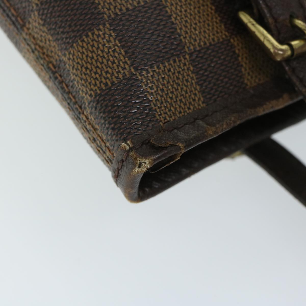 LOUIS VUITTON Damier Ebene Marais Shoulder Bag N42240 LV Auth 67933