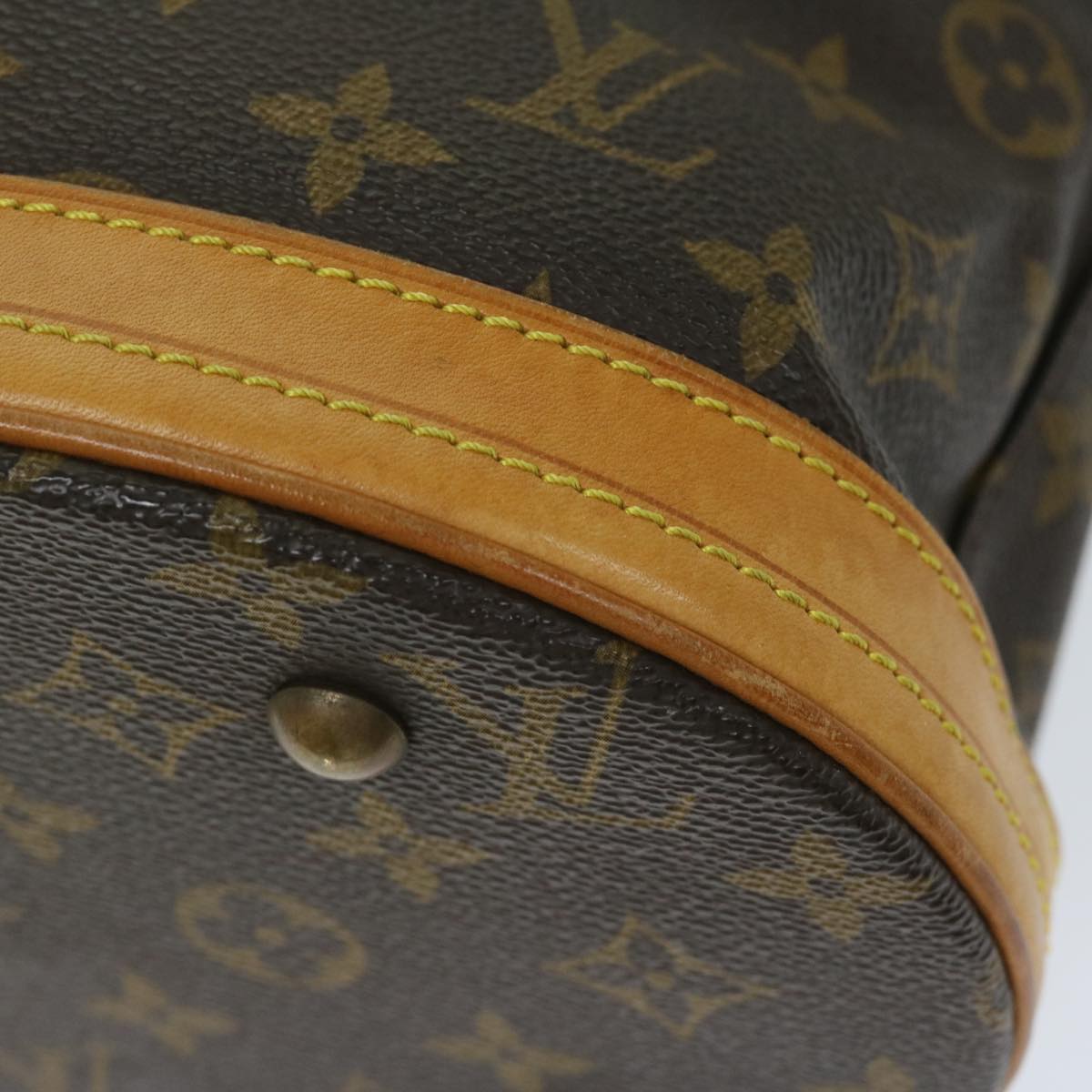 LOUIS VUITTON Monogram Bucket PM Shoulder Bag M42238 LV Auth 67935