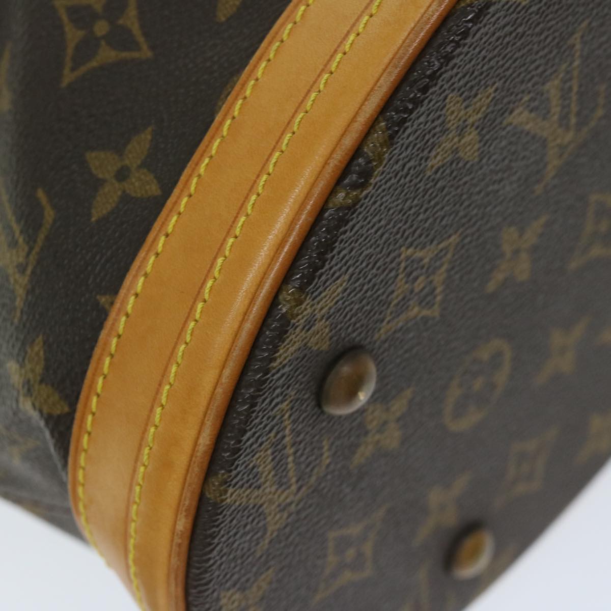 LOUIS VUITTON Monogram Bucket PM Shoulder Bag M42238 LV Auth 67935