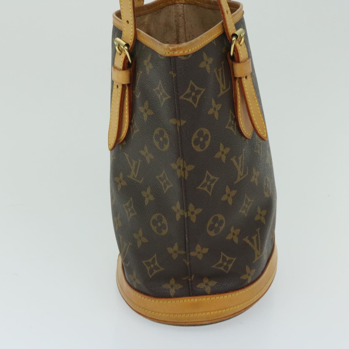 LOUIS VUITTON Monogram Bucket PM Shoulder Bag M42238 LV Auth 67935