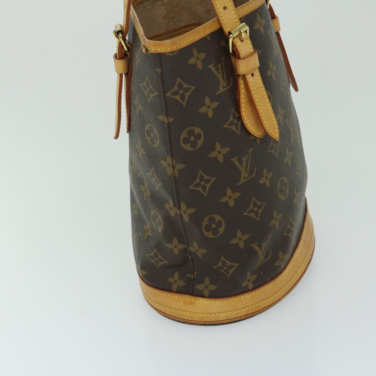 LOUIS VUITTON Monogram Bucket PM Shoulder Bag M42238 LV Auth 67935