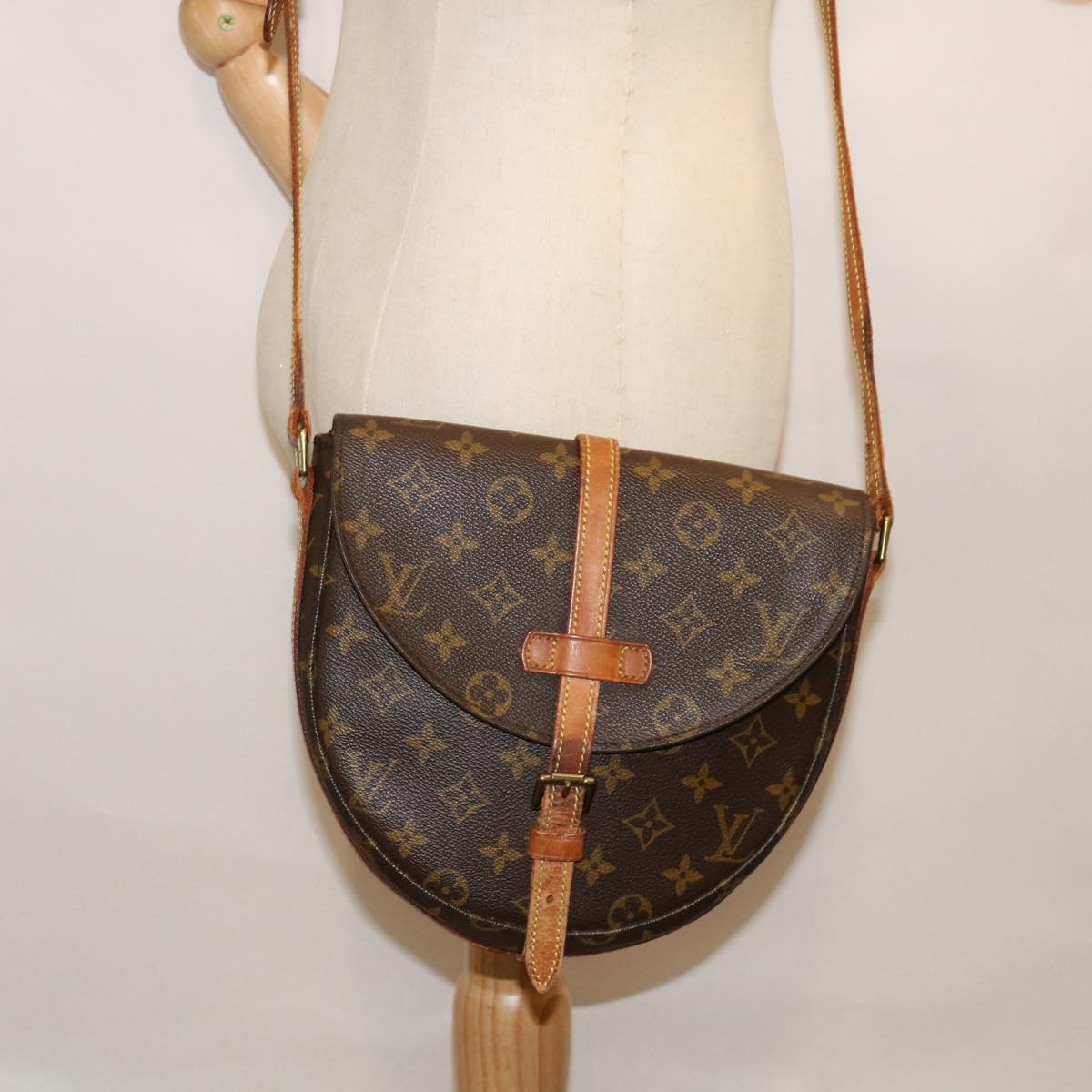 LOUIS VUITTON Monogram Chantilly MM Shoulder Bag M51233 LV Auth 67937