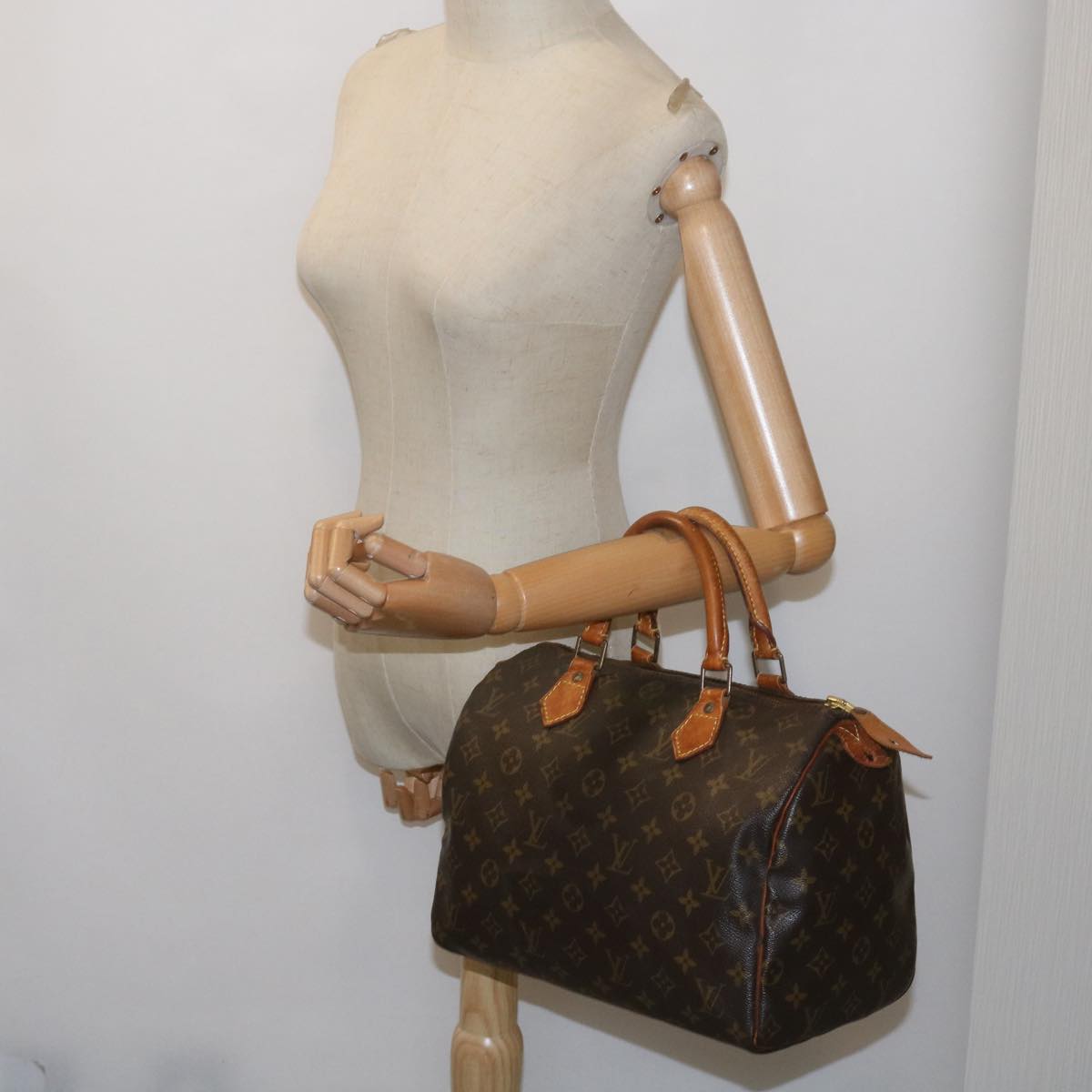 LOUIS VUITTON Monogram Speedy 30 Hand Bag M41526 LV Auth 67946