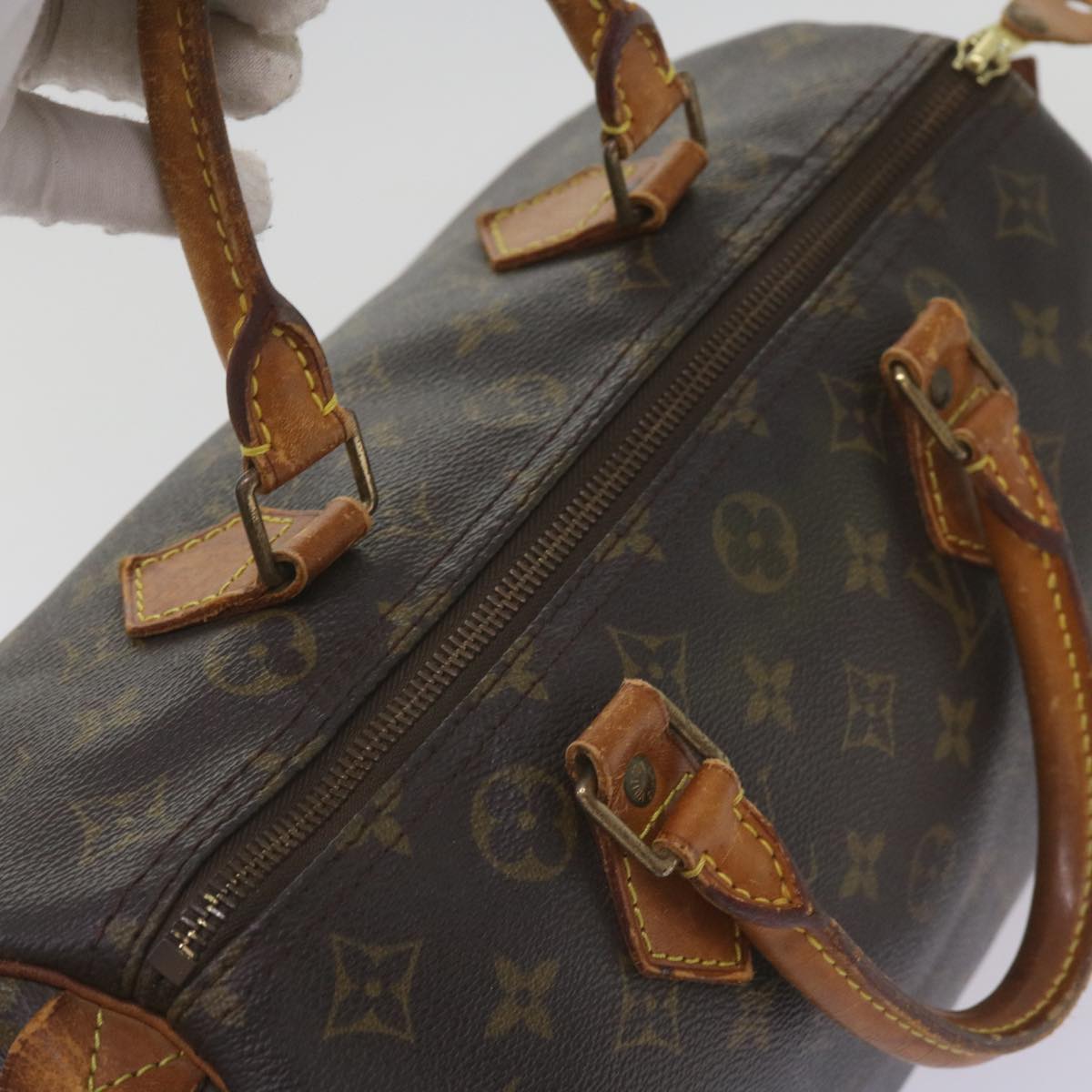 LOUIS VUITTON Monogram Speedy 30 Hand Bag M41526 LV Auth 67946