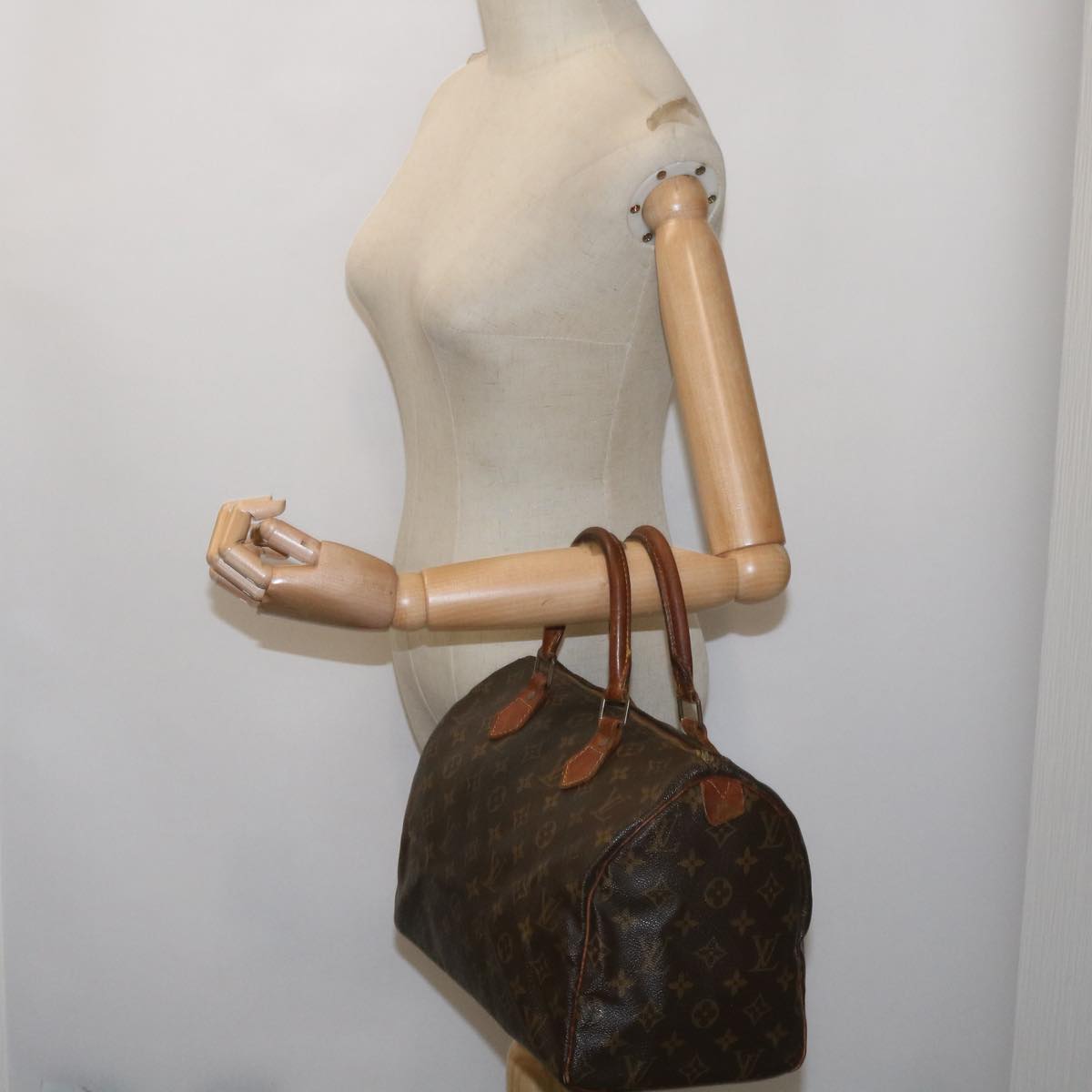 LOUIS VUITTON Monogram Speedy 30 Hand Bag M41526 LV Auth 67948