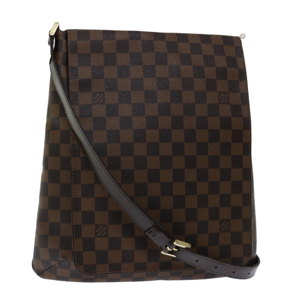 LOUIS VUITTON Damier Ebene Musette Shoulder Bag N51302 LV Auth 67962