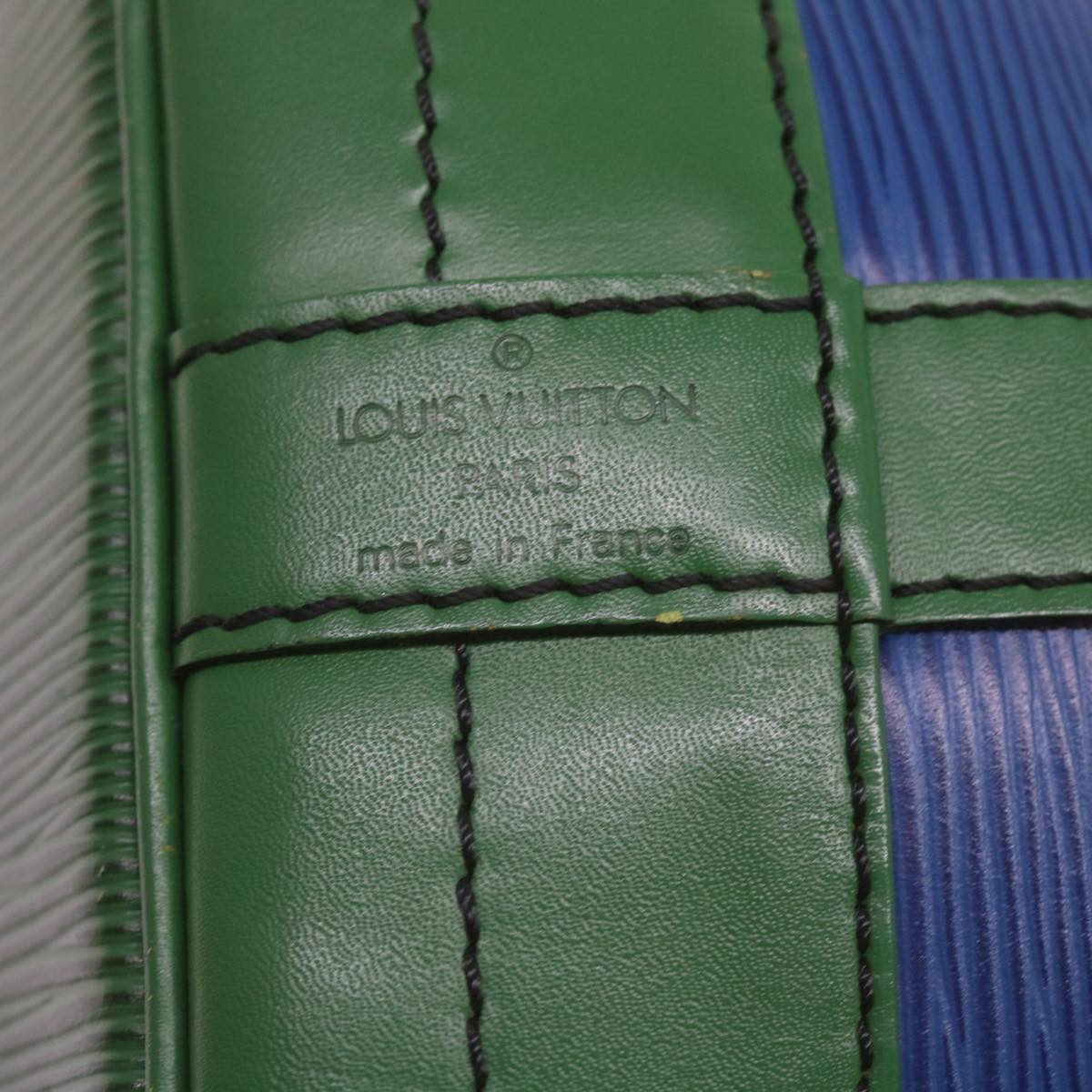 LOUIS VUITTON Epi Noe Shoulder Bag Bicolor Green Blue M44044 LV Auth 67967