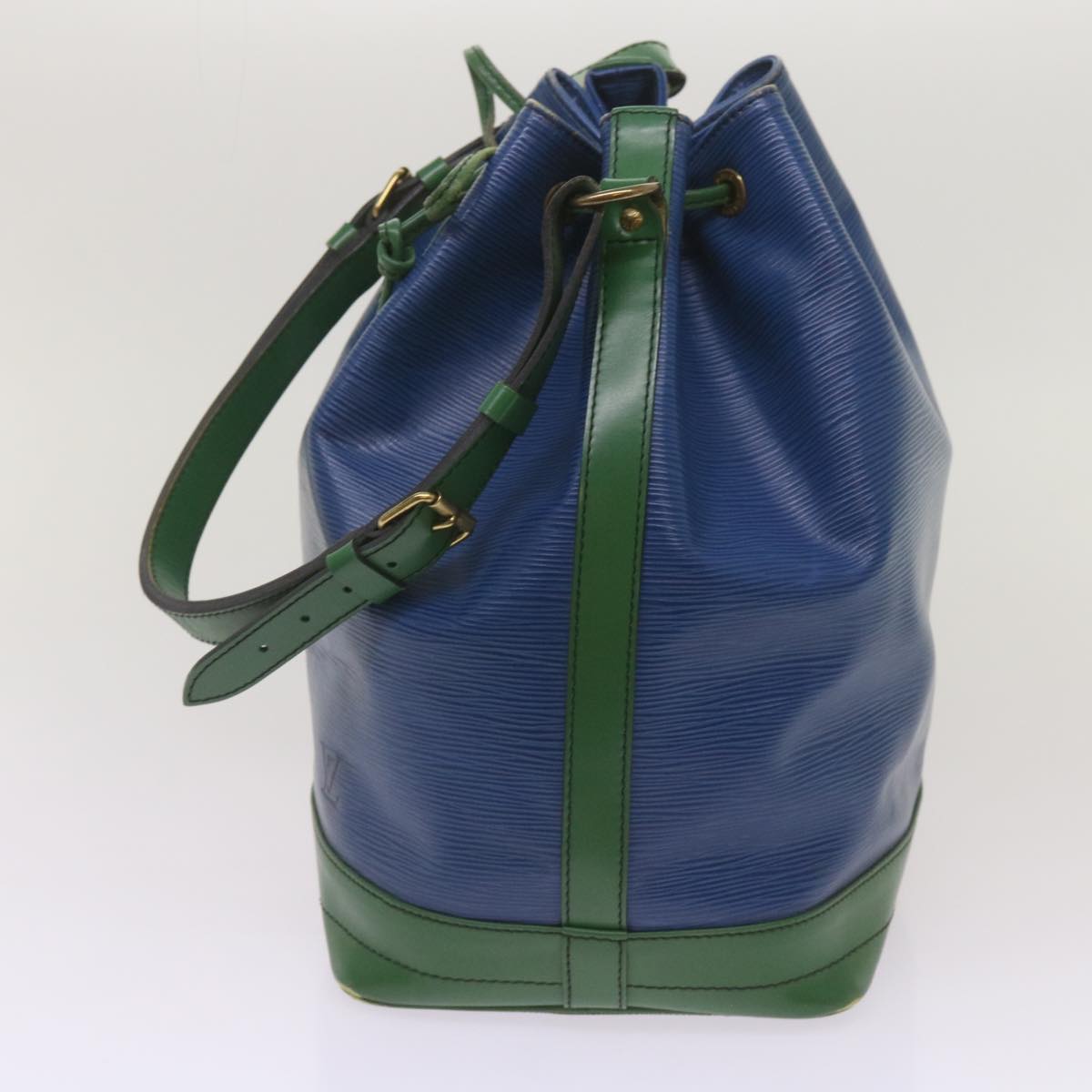 LOUIS VUITTON Epi Noe Shoulder Bag Bicolor Green Blue M44044 LV Auth 67967