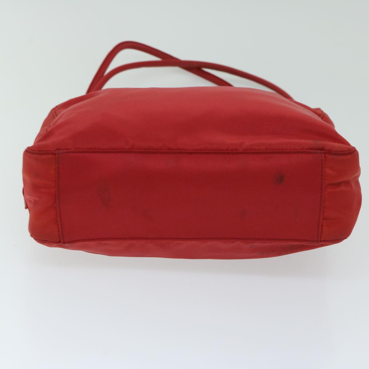 PRADA Hand Bag Nylon Red Auth 67974