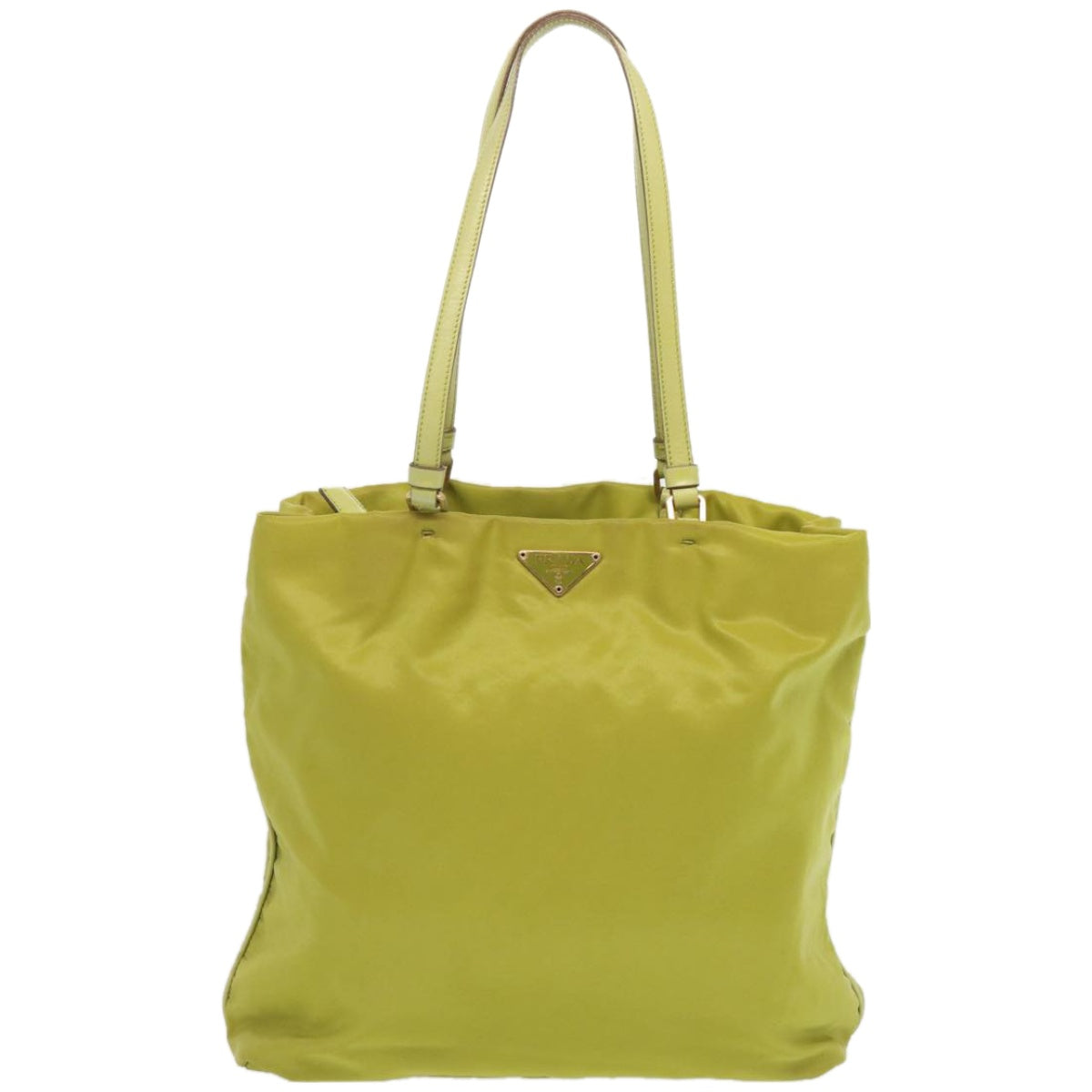 PRADA Tote Bag Nylon Green Auth 67977