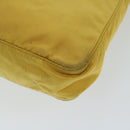 PRADA Tote Bag Nylon Yellow Auth 67978-9