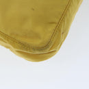 PRADA Tote Bag Nylon Yellow Auth 67978-16