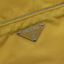 PRADA Tote Bag Nylon Yellow Auth 67978-17