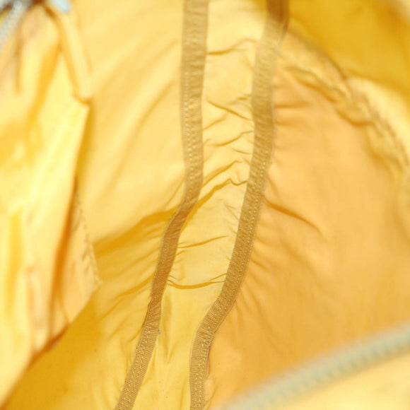 PRADA Tote Bag Nylon Yellow Auth 67978