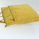 PRADA Tote Bag Nylon Yellow Auth 67978-4