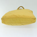 PRADA Tote Bag Nylon Yellow Auth 67978-5