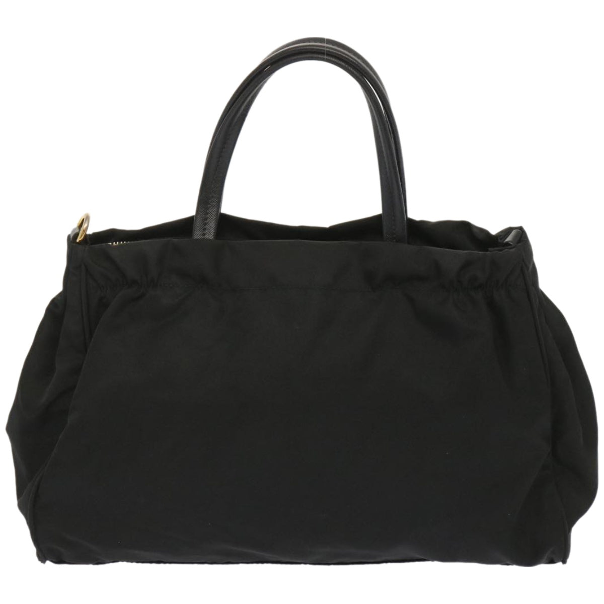 PRADA Hand Bag Nylon Black Auth 67981 - 0