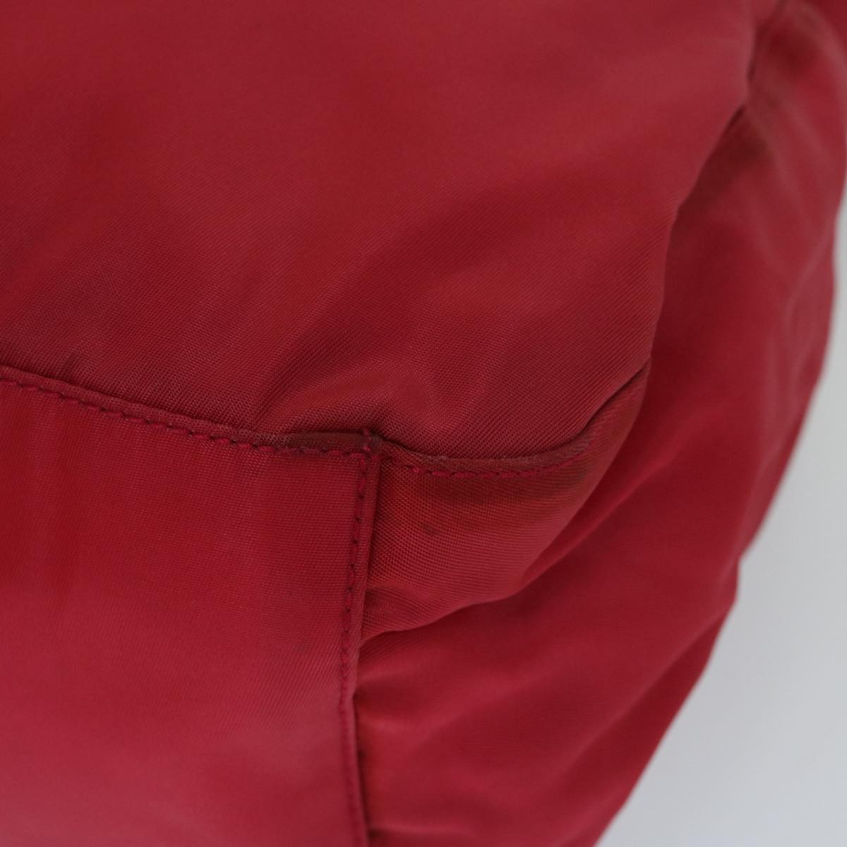 PRADA Shoulder Bag Nylon Red Auth 67982