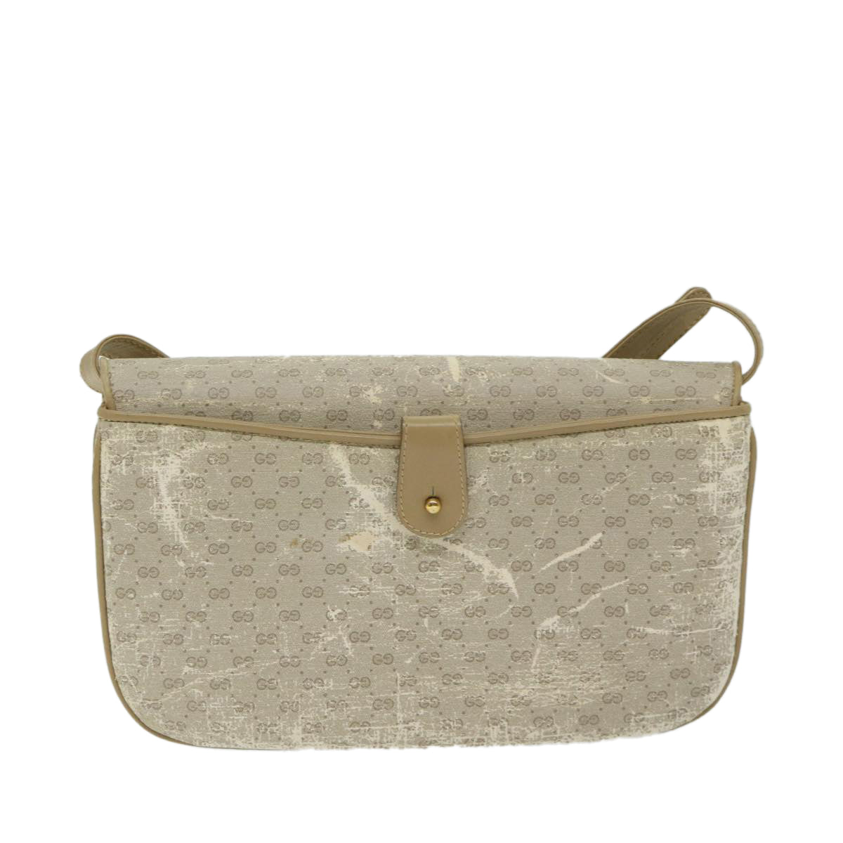 GUCCI Micro GG Canvas Shoulder Bag Beige 004 106 0024 Auth 68018 - 0