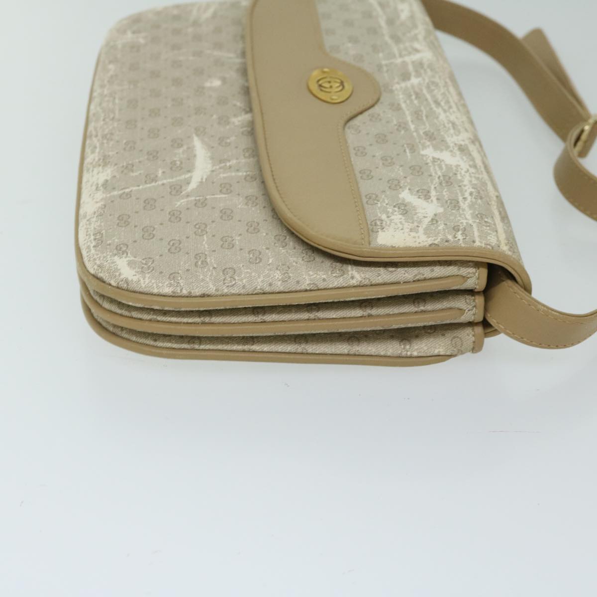 GUCCI Micro GG Canvas Shoulder Bag Beige 004 106 0024 Auth 68018