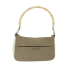 GUCCI Bamboo Hand Bag Canvas Beige 001 3865 Auth 68021-13
