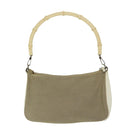 GUCCI Bamboo Hand Bag Canvas Beige 001 3865 Auth 68021-2