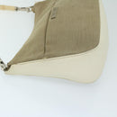 GUCCI Bamboo Hand Bag Canvas Beige 001 3865 Auth 68021-4