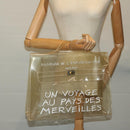 HERMES Vinyl Kelly Hand Bag Vinyl Clear Auth 68037-17