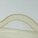 HERMES Vinyl Kelly Hand Bag Vinyl Clear Auth 68037-7