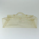 HERMES Vinyl Kelly Hand Bag Vinyl Clear Auth 68037-5